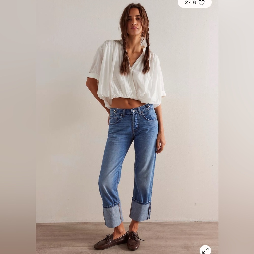 Free People We The Free Slim Shade Selvedge Jeans